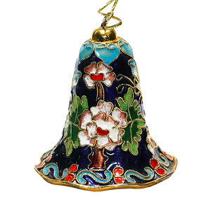 Glocke Weihnachtsglocken Weihnachtsdeko Deko Cloisonne Emaille 5474